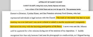 Declaration of Berry’s client Garry Scarff