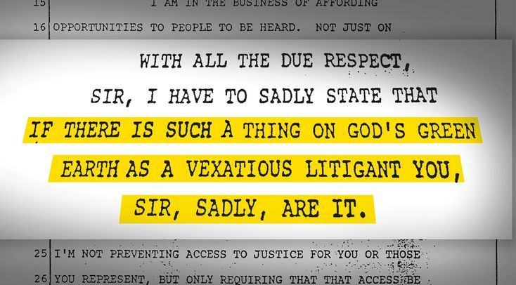 Graham Berry: Vexatious Litigant